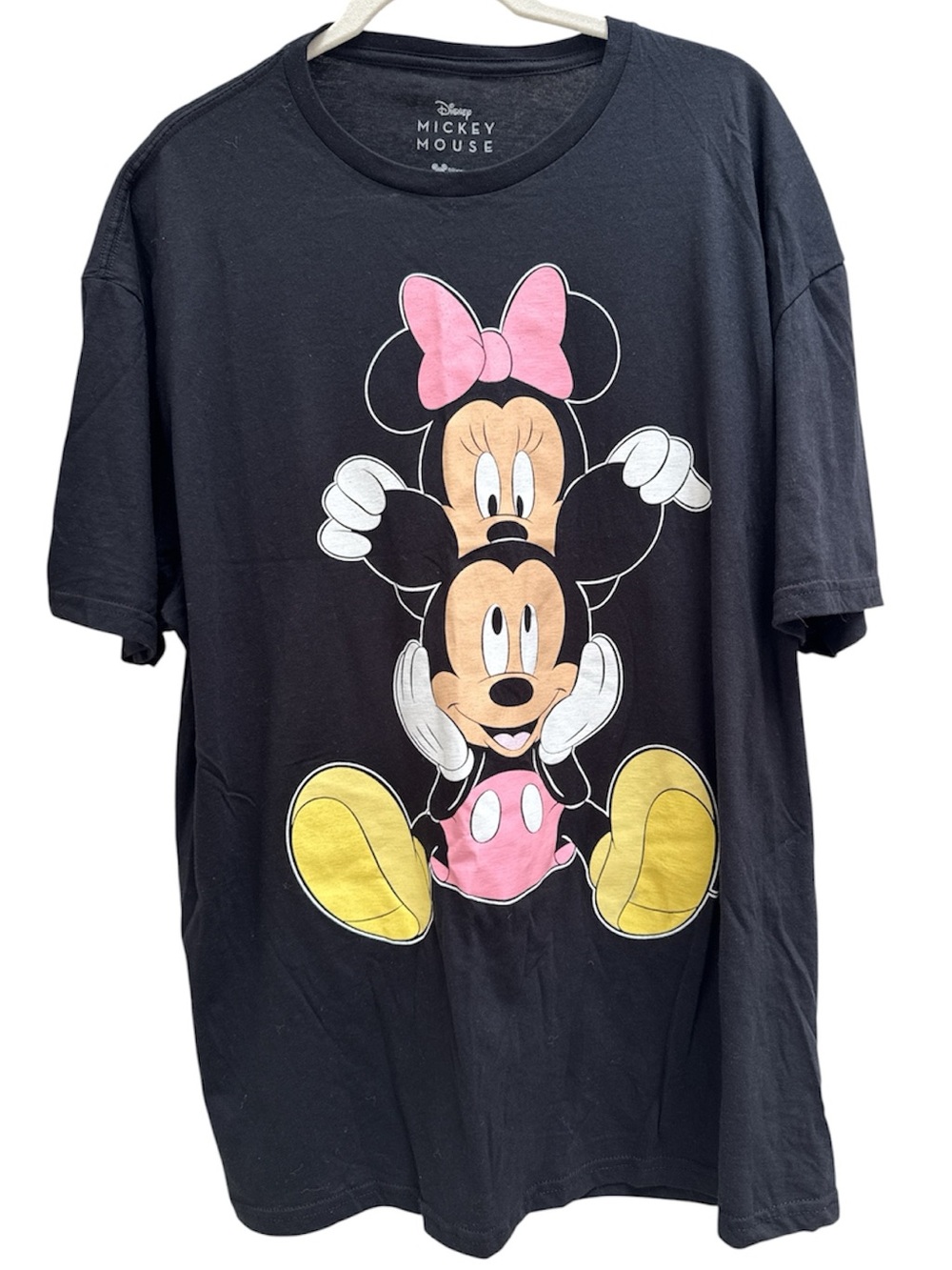 Disney Mickey Mouse Plus Size Tee Mickey and Minnie Graphic T-Shirt 100% Cotton